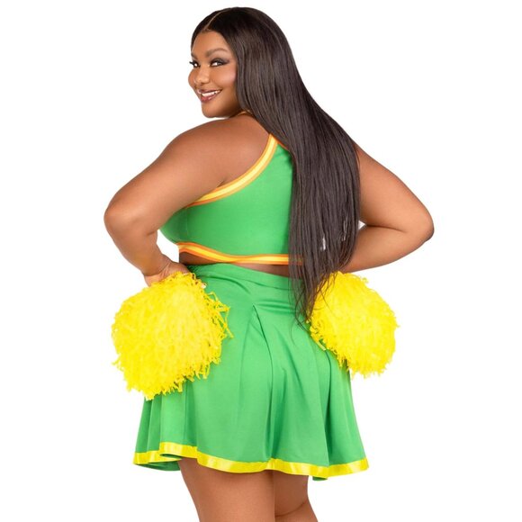 Plus Bring It Baddie Cheerleader Costume - Picture 2 of 2
